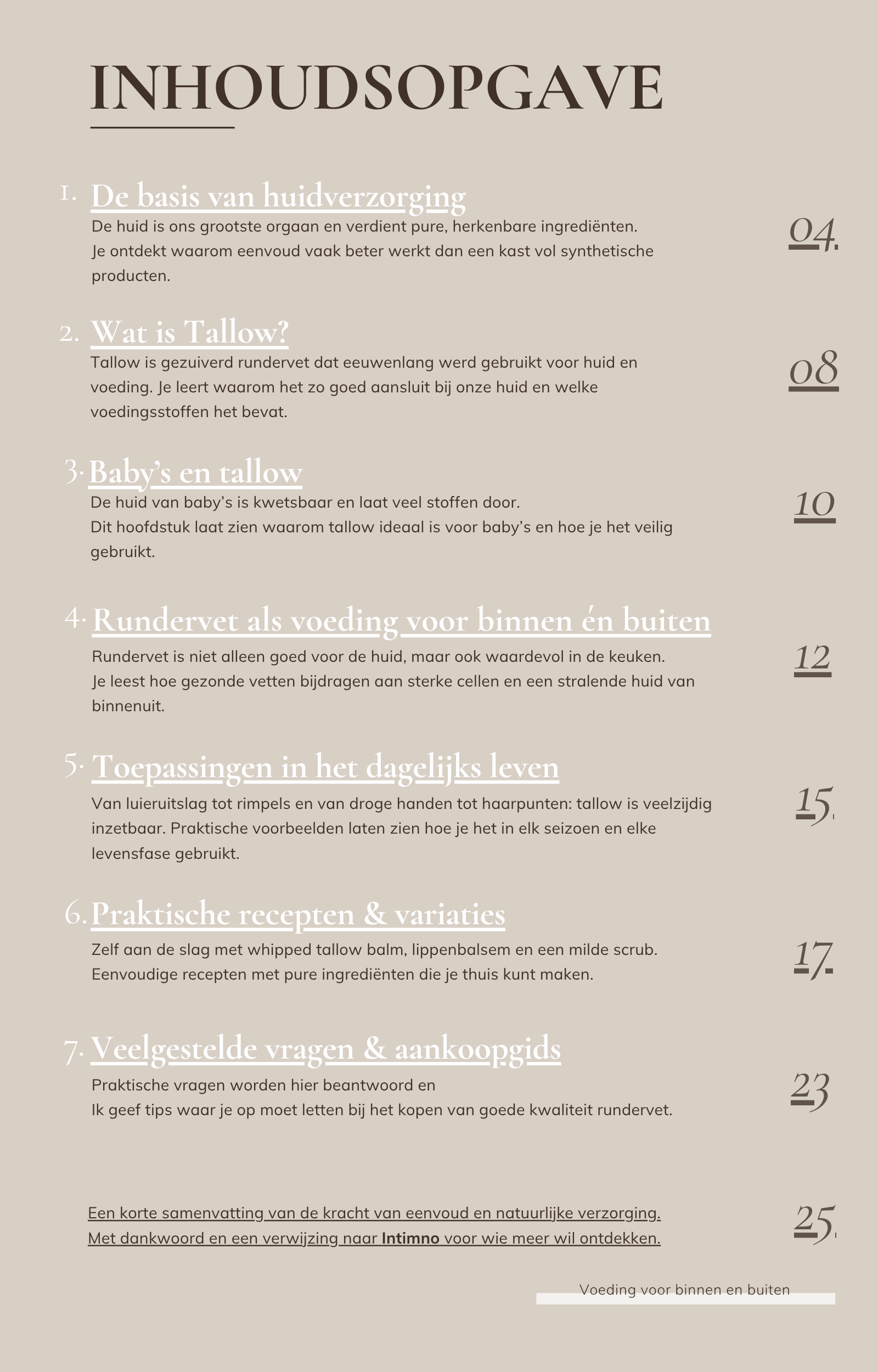 E-Book : Voeding Voor Binnen En Buiten